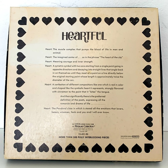 Vintage ‘Heartful’ Eaton Jigsaw Puzzle dated 1983 - Picture 4 of 7